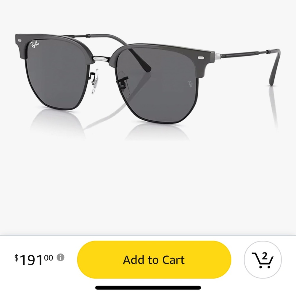 Ray-Ban Black Sunglasses with Brown Case